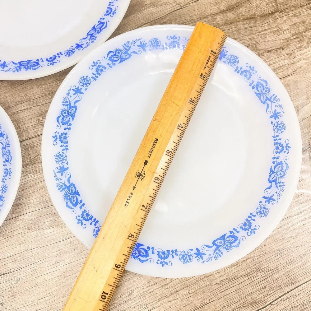 Vintage Floral Dessert Plates - Set of 6 -‎ Termo-Rey Blue Danube Flowers